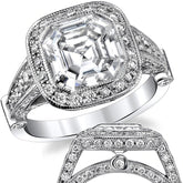 Ornate Legacy Asscher Engagement Ring
