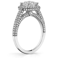 Round Petite Legacy Style Moissanite Engagement Ring