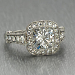Ornate Legacy Moissanite Engagement Ring