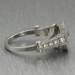 Ornate Legacy Moissanite Engagement Ring