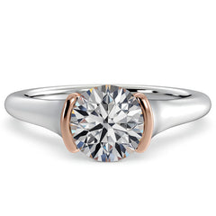 Semi-Bezel Ring with Surprise Diamond