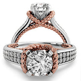 Woven Cathedral Engagement Ring