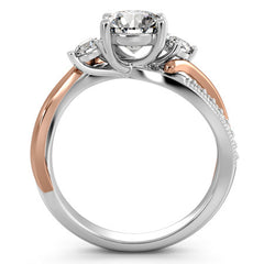 Round Split Shank Engagement Ring
