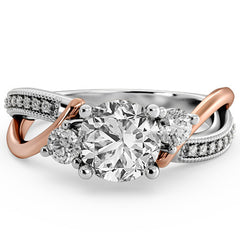 Round Split Shank Engagement Ring