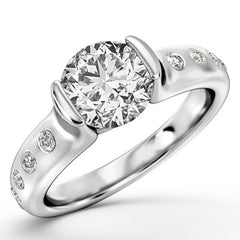 Modern Bezel Engagement Ring