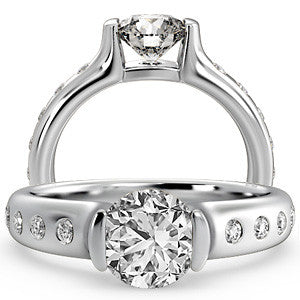 Modern Bezel Engagement Ring
