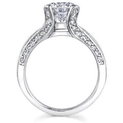Round Brilliant Moissanite Engagement Ring