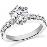 Round Brilliant Moissanite Engagement Ring Setting 0.72ct