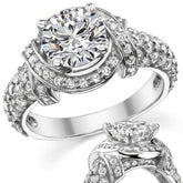 Round Brilliant Moissanite Engagement Ring