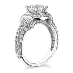 Round Brilliant Moissanite Engagement Ring