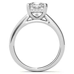 Cushion Moissanite Encircled Engagement Ring