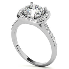 Embrace Round Brilliant Moissanite Engagement Ring