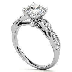 Round Brilliant Moissanite Engagement Ring