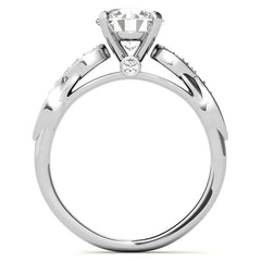 Round Brilliant Moissanite Engagement Ring