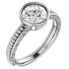 Bezel Accented Solitaire