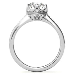 Round Brilliant Moissanite Engagement Ring