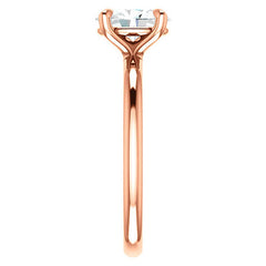 Oval Moissanite Solitaire Ring
