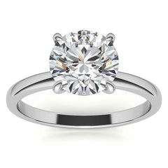 Round Brilliant Moissanite Petite Solitaire Ring