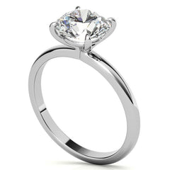Round Brilliant Moissanite Petite Solitaire Ring