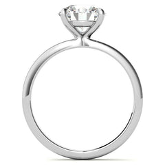 Round Brilliant Moissanite Petite Solitaire Ring