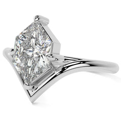 Duchess Marquise NSEW V-Shaped Moissanite Solitaire Ring