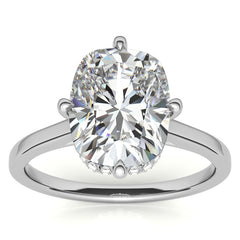 NSEW Rectangular Cushion Moissanite Engagement Ring