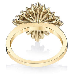 Art Deco Round Moissanite Engagement Ring