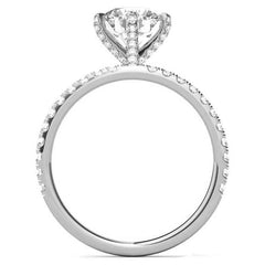 6-Prong Round Brilliant Moissanite Engagement Ring