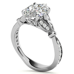 Duchess Marquise Floral Inspired Moissanite Engagement Ring