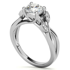 Floral Inspired Trellis Ivy Moissanite Engagement Ring
