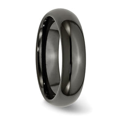 Titanium Black Ti Polished 6mm Band