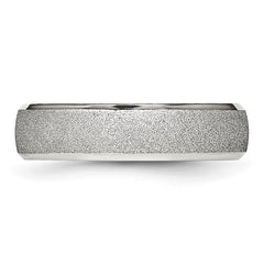 Stainless Steel Polished Laser Cut 6mm Band