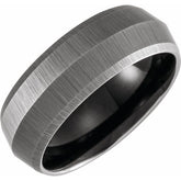 Tungsten 8mm Knife Edge Band with a Satin Finish
