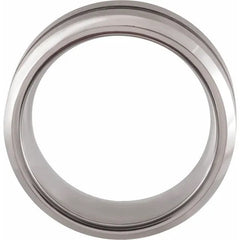 Tungsten 8 mm Grooved Band with Satin Finish