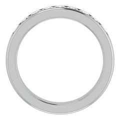 3mm/1.62ct Princess Channel Set Moissanite Mens Band