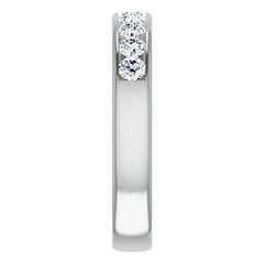 3mm/0.90ct Round Channel Set Moissanite Mens Band
