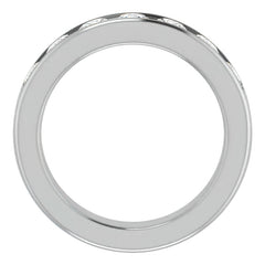 4.5mm/1.65ct Round Channel Set Moissanite Mens Band