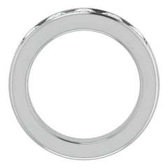5mm/2.50ct Round Channel Set Moissanite Mens Band