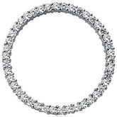 2.25mm Round Brilliant Moissanite Circle Eternity Pendant, 1.7ct, 35mm