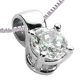 Round Solitaire Moissanite Pendant