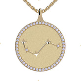 Aries Zodiac Diamond Constellation Pendant