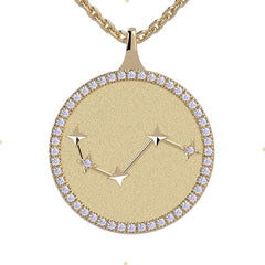 Aries Zodiac Diamond Constellation Pendant