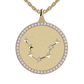 Cancer Zodiac Diamond Constellation Pendant