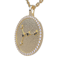 Cancer Zodiac Diamond Constellation Pendant
