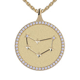 Capricorn Zodiac Diamond Constellation Pendant