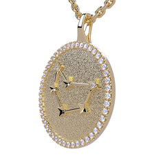 Capricorn Zodiac Diamond Constellation Pendant