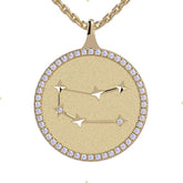 Gemini Zodiac Diamond Constellation Pendant