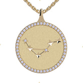 Libra Zodiac Diamond Constellation Pendant