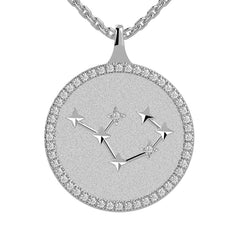 Sagittarius Zodiac Diamond Constellation Pendant
