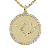 Sagittarius Zodiac Diamond Constellation Pendant